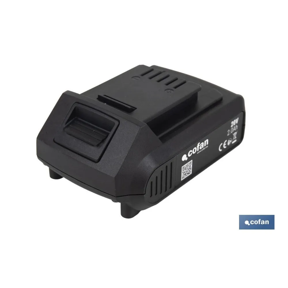 Comprar BATERÍA RECARGABLE Li-ion 20 V 2.0A Cofan | almacendeferreteriacor.es