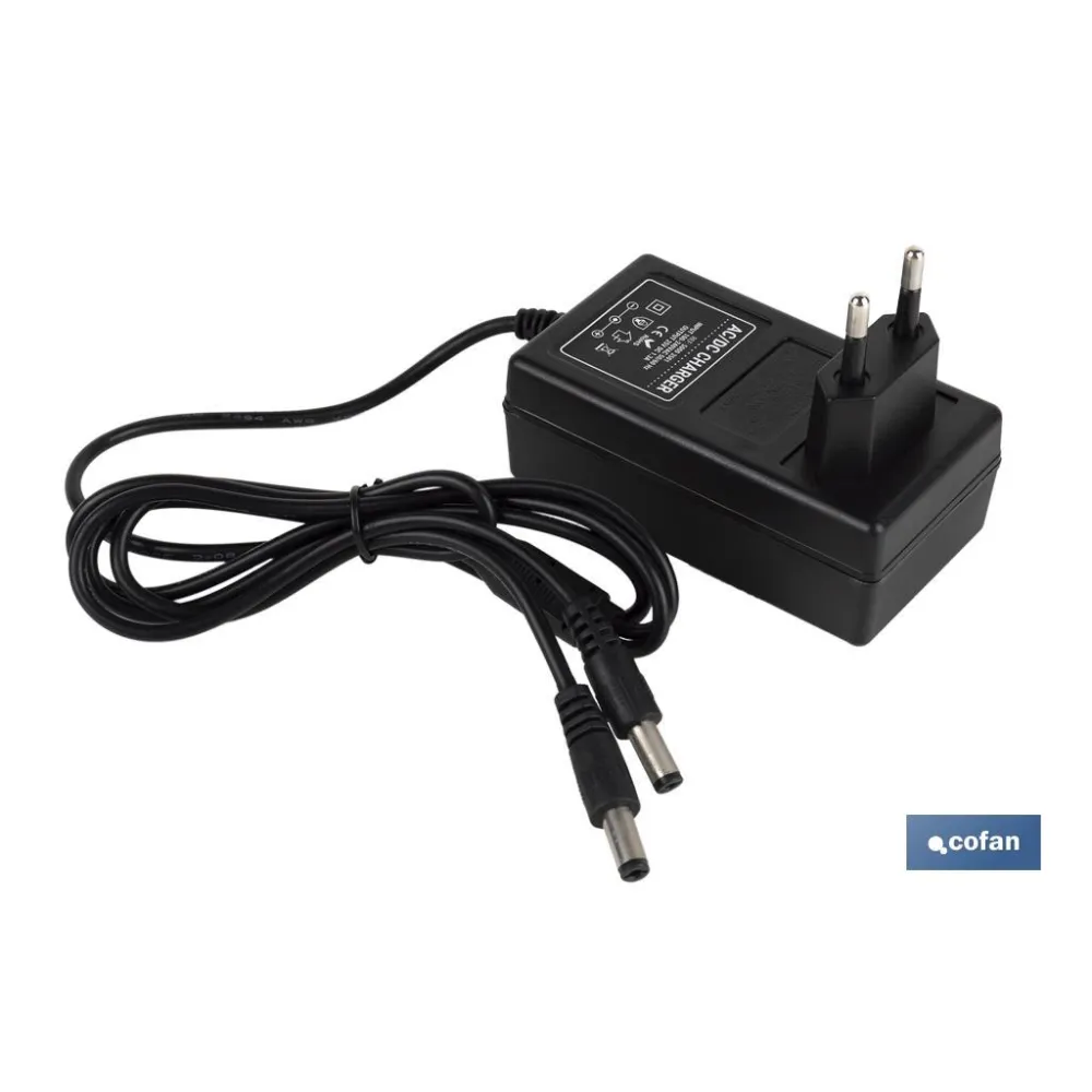 Comprar CARGADOR DE BATERÍA 25V 1,3A TIJERA Cofan | almacendeferreteriacor.es