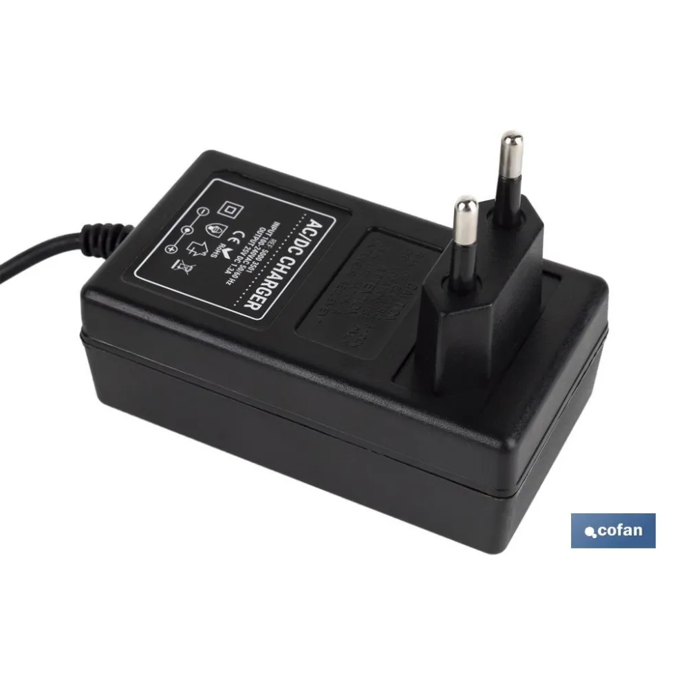 Comprar CARGADOR DE BATERÍA 25V 1,3A TIJERA Cofan | almacendeferreteriacor.es