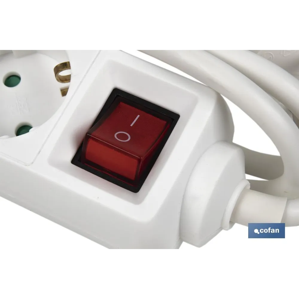 Comprar BASE MÚLTIPLE 4T. 1,4M CABLE C/INT. Cofan | almacendeferreteriacor.es