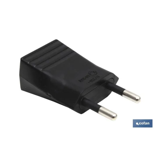 Comprar CLAVIJA BIPOLAR NEGRO (10A-250V) (P Cofan | almacendeferreteriacor.es