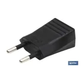 Comprar CLAVIJA BIPOLAR NEGRO (10A-250V) (P Cofan | almacendeferreteriacor.es