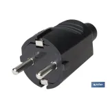 Comprar CLAVIJA BIPOLAR GOMA NEGRO (16A-250 Cofan | almacendeferreteriacor.es