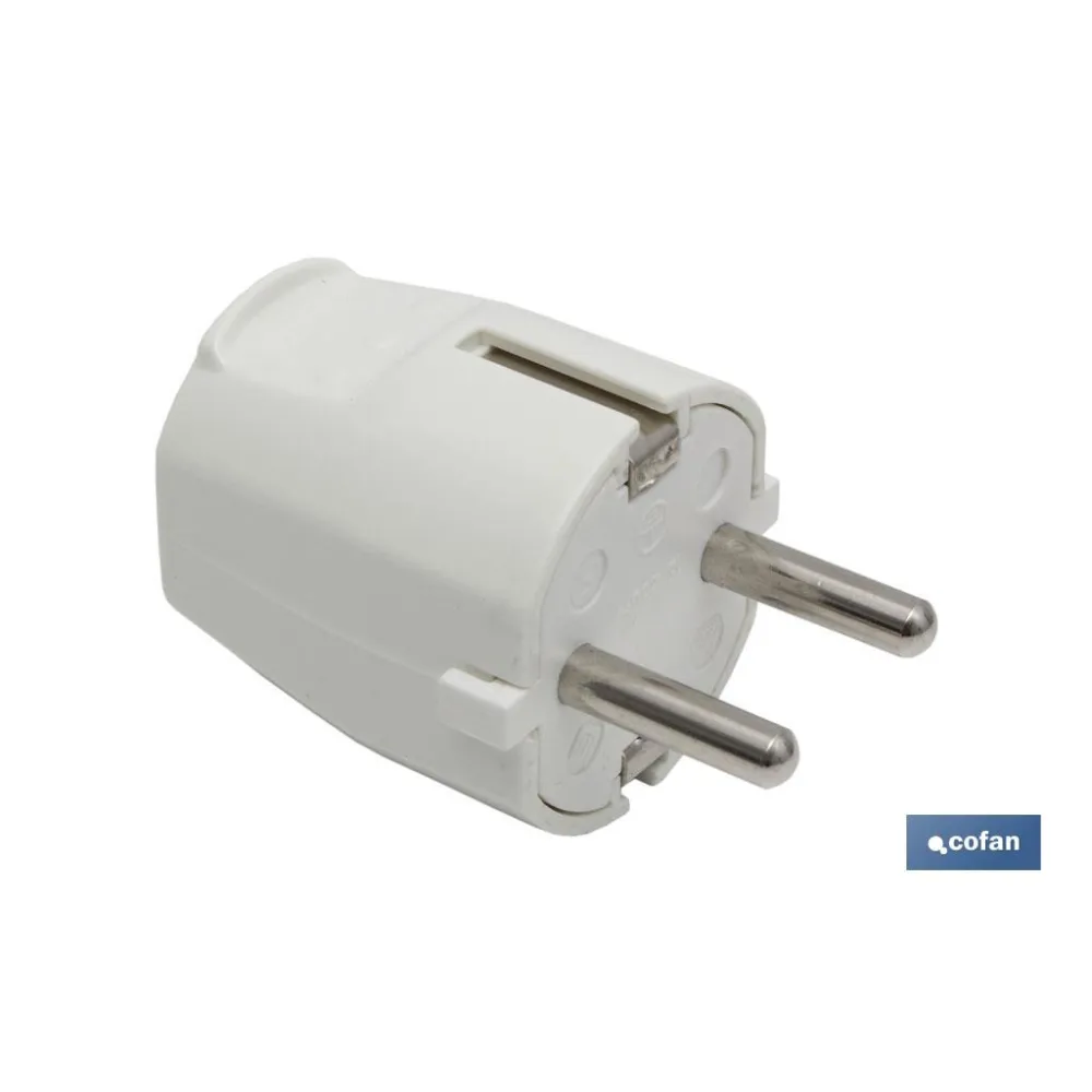 Comprar CLAVIJA BIPOLAR BLANCA (16A-250V) ( Cofan | almacendeferreteriacor.es