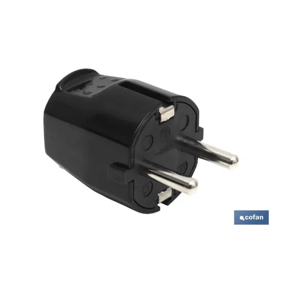 Comprar CLAVIJA BIPOLAR NEGRO (16A-250V) (P Cofan | almacendeferreteriacor.es
