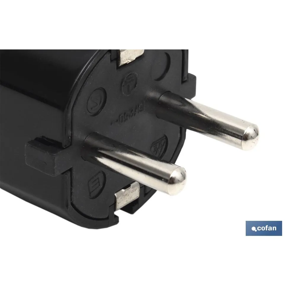 Comprar CLAVIJA BIPOLAR NEGRO (16A-250V) (P Cofan | almacendeferreteriacor.es