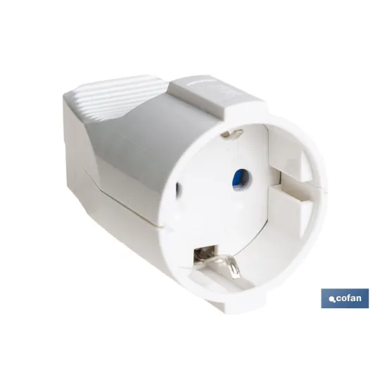 Comprar BASE ENCHUFE AEREA BLANCA (16A-250V Cofan | almacendeferreteriacor.es