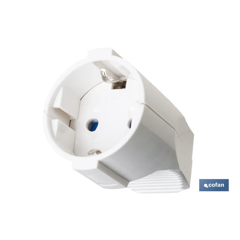 Comprar BASE ENCHUFE AEREA BLANCA (16A-250V Cofan | almacendeferreteriacor.es