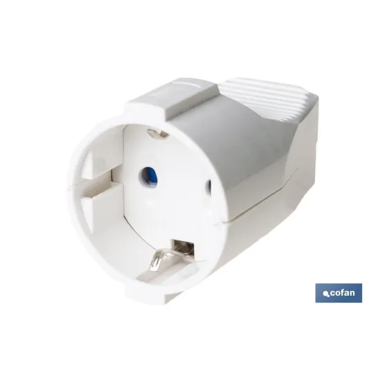 Comprar BASE ENCHUFE AEREA BLANCA (16A-250V Cofan | almacendeferreteriacor.es