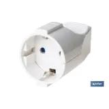 Comprar BASE ENCHUFE AEREA BLANCA (16A-250V Cofan | almacendeferreteriacor.es