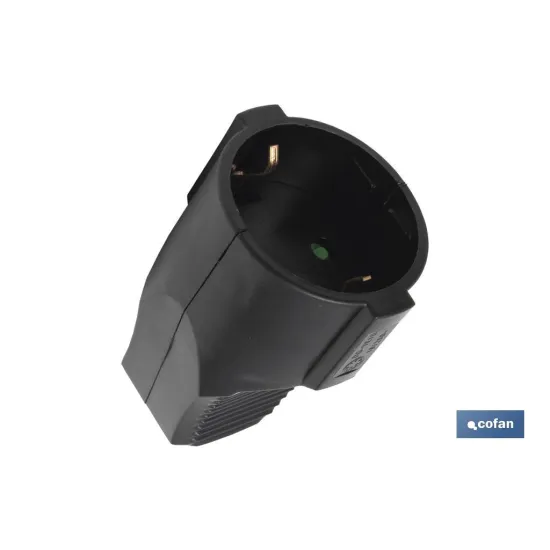 Comprar BASE ENCHUFE AEREA NEGRA (16A-250V) Cofan | almacendeferreteriacor.es