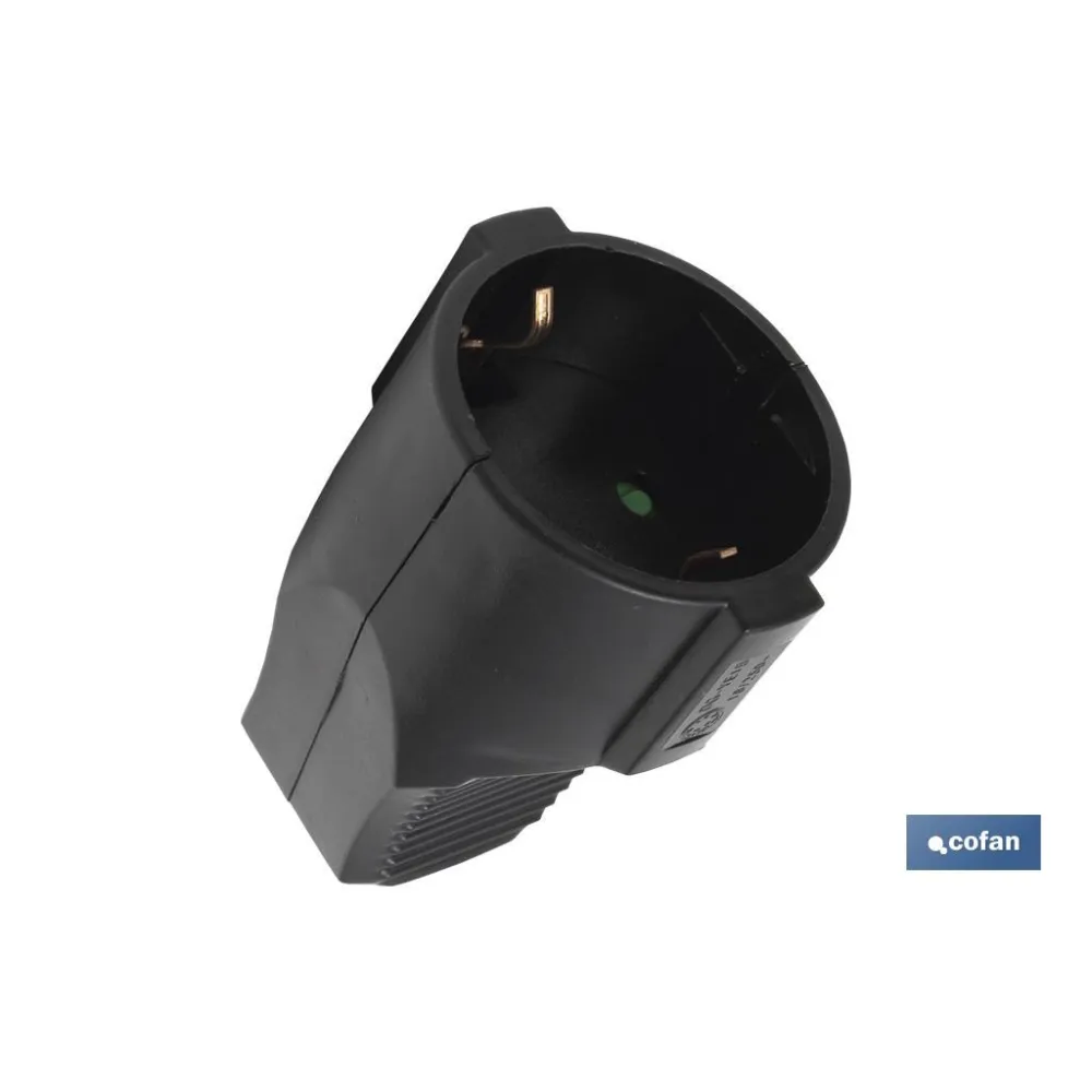 Comprar BASE ENCHUFE AEREA NEGRA (16A-250V) Cofan | almacendeferreteriacor.es