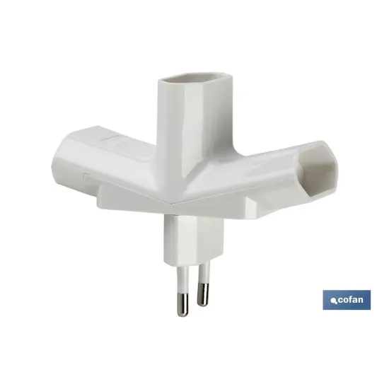 Comprar ADAPTADOR MULTIVIA 3 VIAS (10A-250V Cofan | almacendeferreteriacor.es