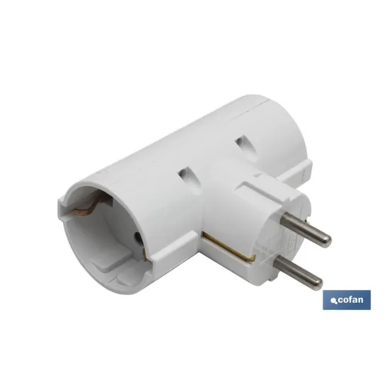 Comprar ADAPTADOR SCHUKO 2 VIAS (16A-250V)  Cofan | almacendeferreteriacor.es