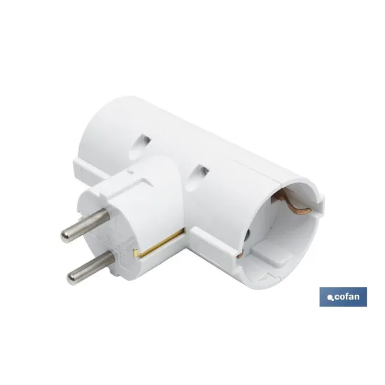 Comprar ADAPTADOR SCHUKO 2 VIAS (16A-250V)  Cofan | almacendeferreteriacor.es