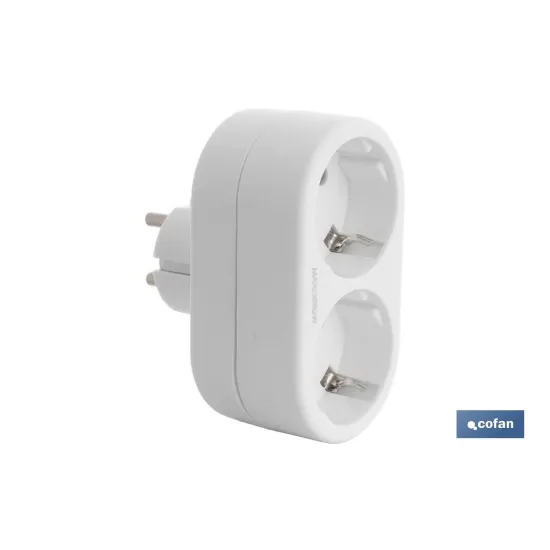 Comprar ADAPTADOR 2 VIAS FRONTAL SCHUKO (3. Cofan | almacendeferreteriacor.es