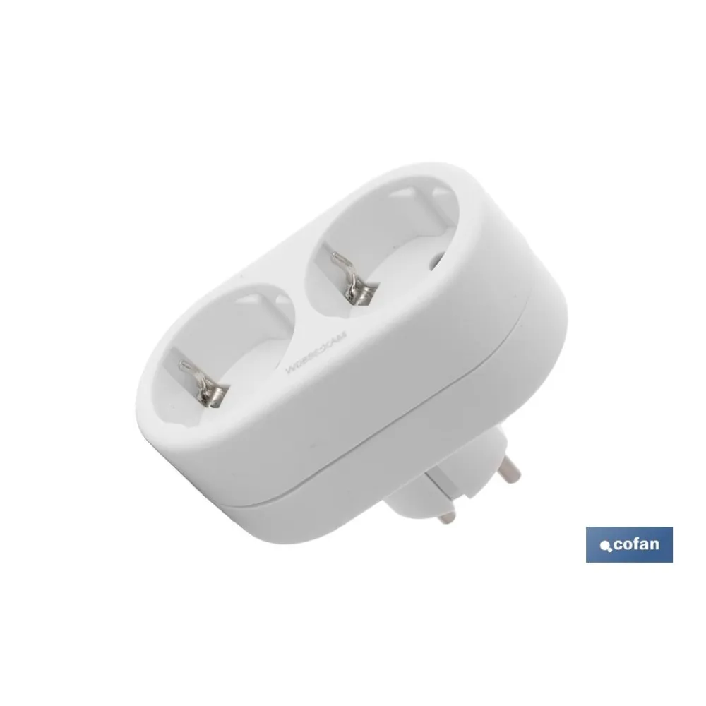 Comprar ADAPTADOR 2 VIAS FRONTAL SCHUKO (3. Cofan | almacendeferreteriacor.es