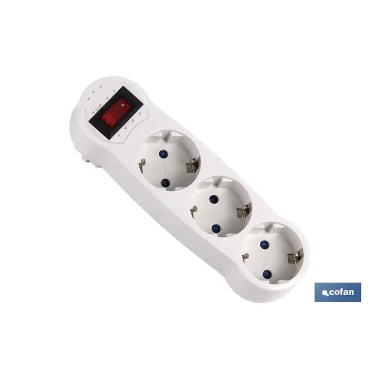 Comprar ADAPTADOR 3 VIAS FRONTAL SCHUKO CON Cofan | almacendeferreteriacor.es