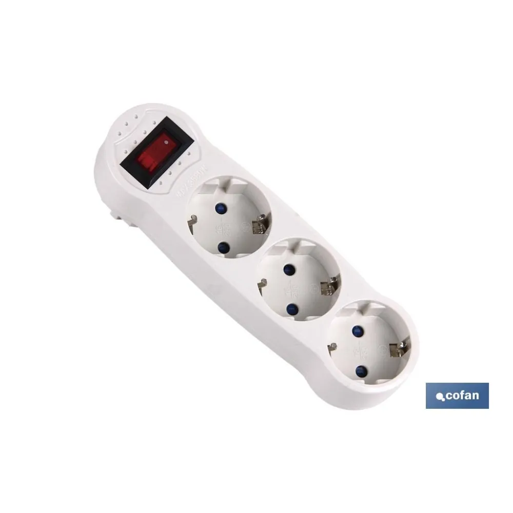 Comprar ADAPTADOR 3 VIAS FRONTAL SCHUKO CON Cofan | almacendeferreteriacor.es