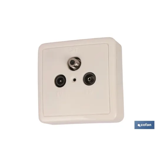 Comprar BASE ANTENA SUPERFICIE 2 TOMAS + SA Cofan | almacendeferreteriacor.es