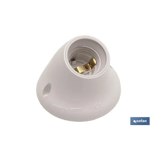 Comprar PORTALAMPARAS PARED E27 BLANCO (PAC Cofan | almacendeferreteriacor.es