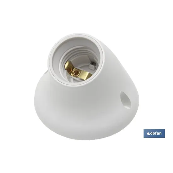 Comprar PORTALAMPARAS PARED E27 BLANCO (PAC Cofan | almacendeferreteriacor.es