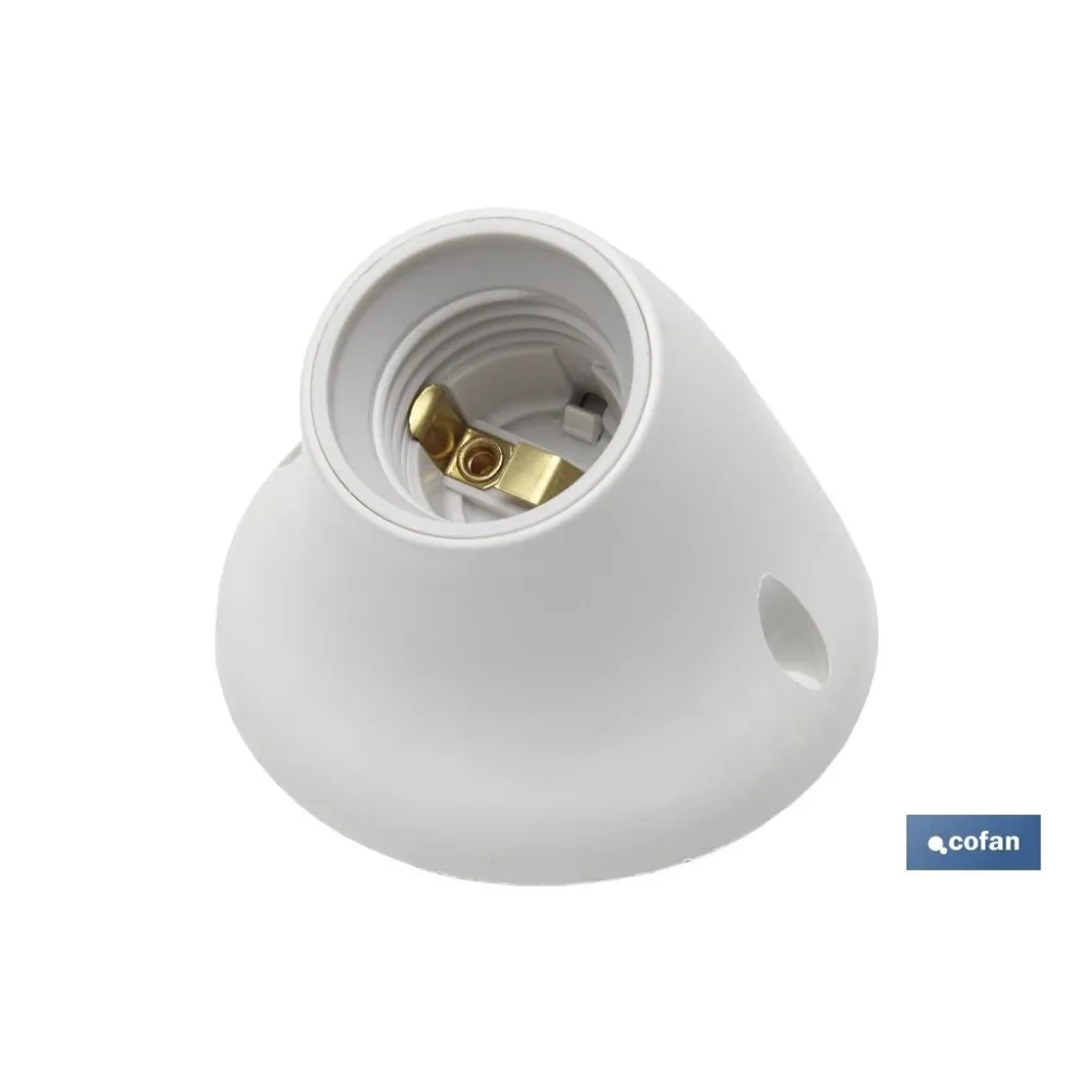 Comprar PORTALAMPARAS PARED E27 BLANCO (PAC Cofan | almacendeferreteriacor.es