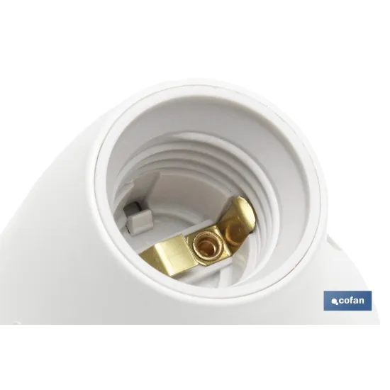 Comprar PORTALAMPARAS PARED E27 BLANCO (PAC Cofan | almacendeferreteriacor.es
