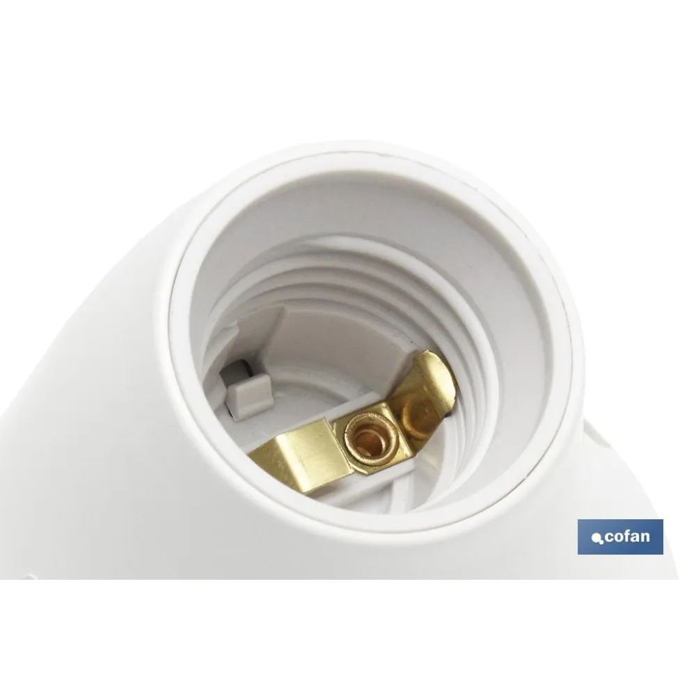 Comprar PORTALAMPARAS PARED E27 BLANCO (PAC Cofan | almacendeferreteriacor.es