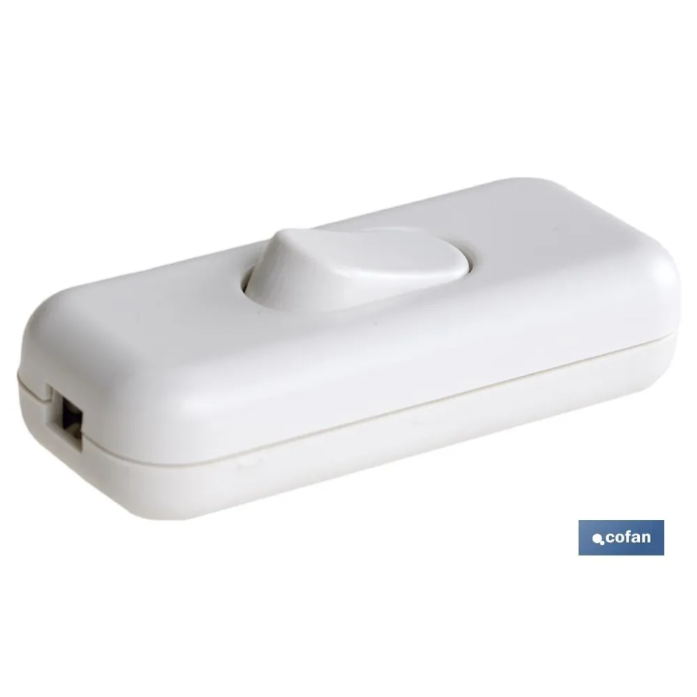 Comprar INTERRUPTOR AEREO BLANCO (4A-250V)  Cofan | almacendeferreteriacor.es