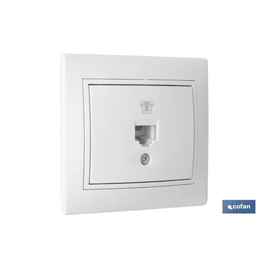 Comprar BASE TELEFONO EMPOTRAR BLANCA MODEL Cofan | almacendeferreteriacor.es