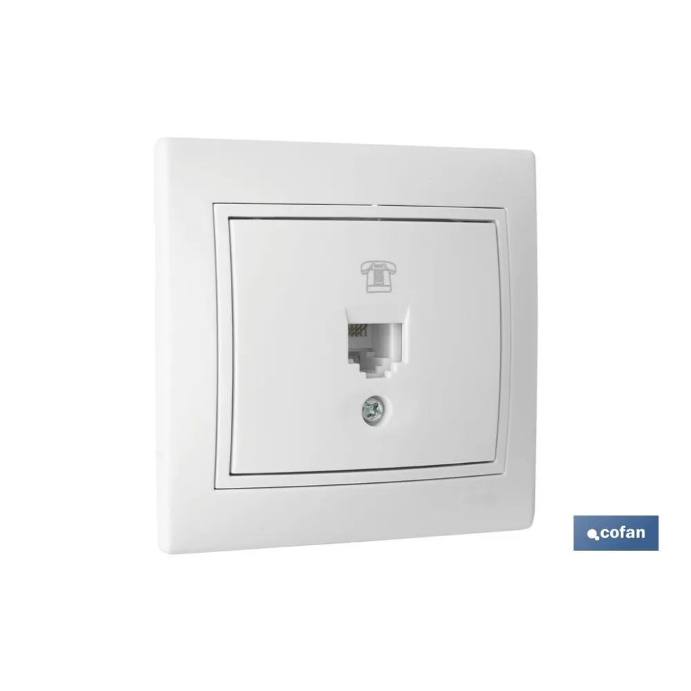 Comprar BASE TELEFONO EMPOTRAR BLANCA MODEL Cofan | almacendeferreteriacor.es