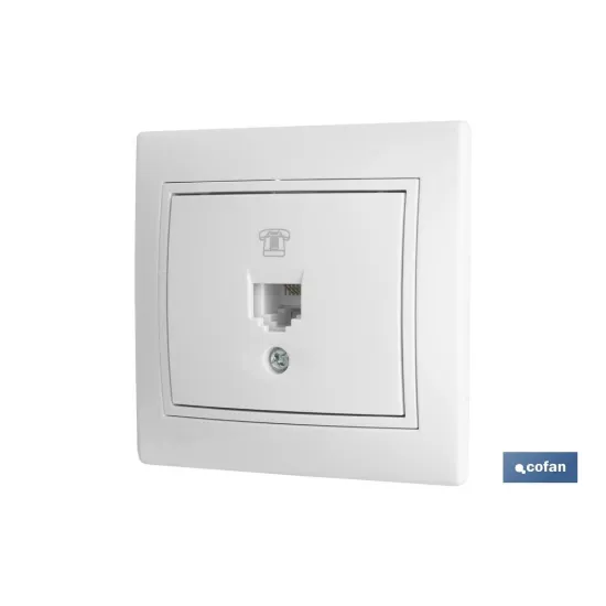 Comprar BASE TELEFONO EMPOTRAR BLANCA MODEL Cofan | almacendeferreteriacor.es