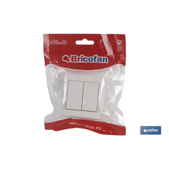 Comprar DOBLE INTERRUPTOR SUPERFICIE  MODEL Cofan | almacendeferreteriacor.es