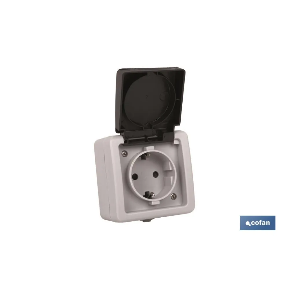 Comprar BASE ENCHUFE ESTANCO IP44 (PACK: 1  Cofan | almacendeferreteriacor.es