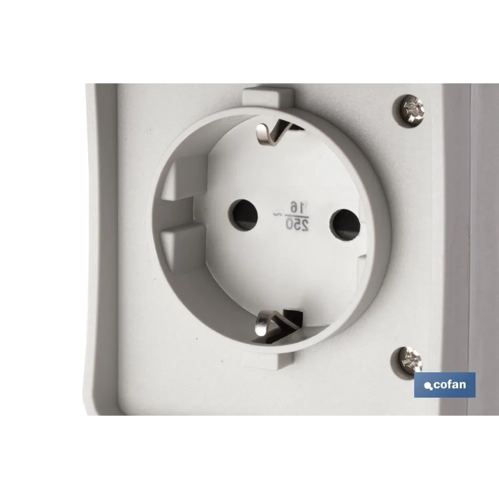 Comprar BASE ENCHUFE ESTANCO IP44 (PACK: 1  Cofan | almacendeferreteriacor.es