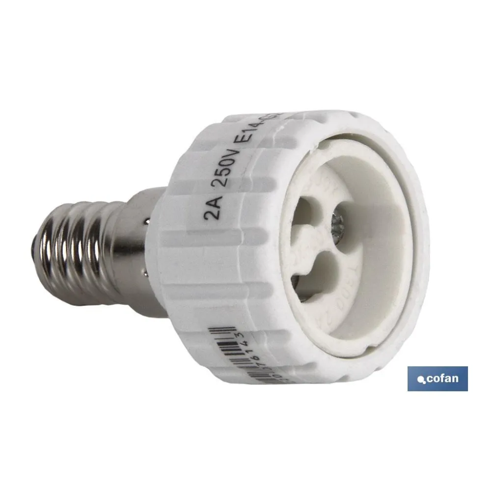 Comprar PORTALAMPARAS ADAPTADOR E27 - GU10  Cofan | almacendeferreteriacor.es