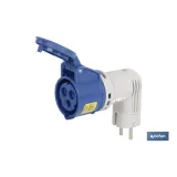 Comprar ADAPTADOR INDUSTRIAL 16A 230V IP44  Cofan | almacendeferreteriacor.es