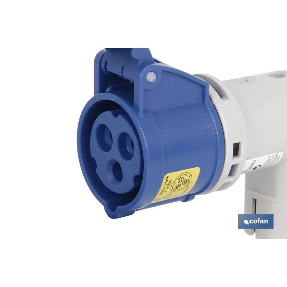 Comprar ADAPTADOR INDUSTRIAL 16A 230V IP44  Cofan | almacendeferreteriacor.es