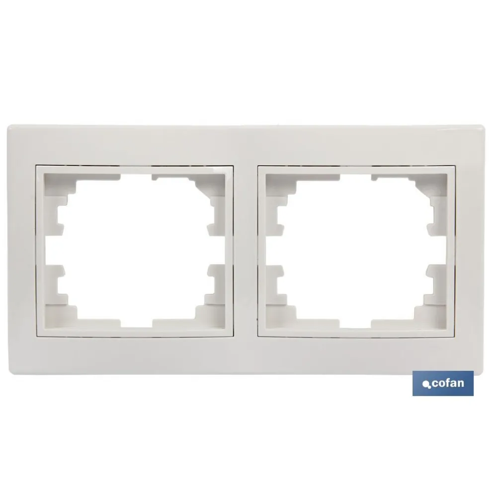 Comprar MARCO 2 ELEMENTOS HORIZONTAL BLANCO Cofan | almacendeferreteriacor.es