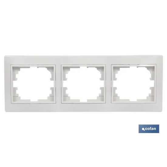 Comprar MARCO 3 ELEMENTOS HORIZONTAL BLANCO Cofan | almacendeferreteriacor.es