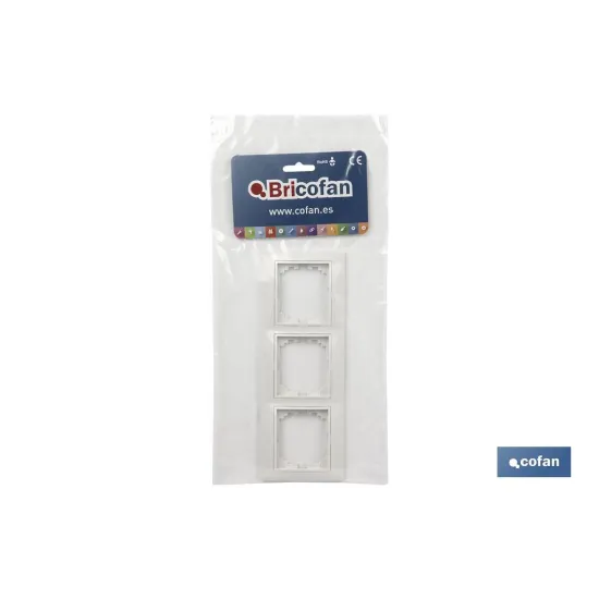 Comprar MARCO 3 ELEMENTOS HORIZONTAL BLANCO Cofan | almacendeferreteriacor.es