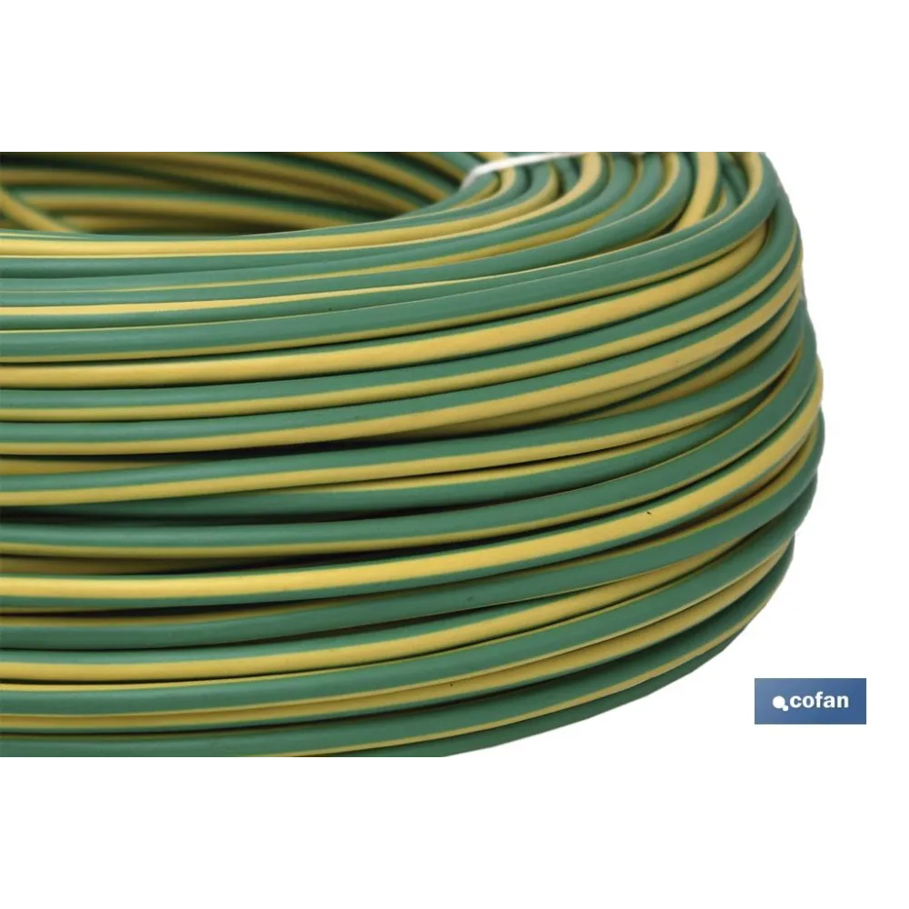 Comprar ROLLO CABLE H07V-K 1X2,5MM2 AMAR/VE Cofan | almacendeferreteriacor.es