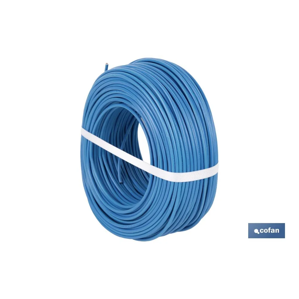 Comprar ROLLO CABLE H07V-K 1X4MM2 AZUL (100 Cofan | almacendeferreteriacor.es