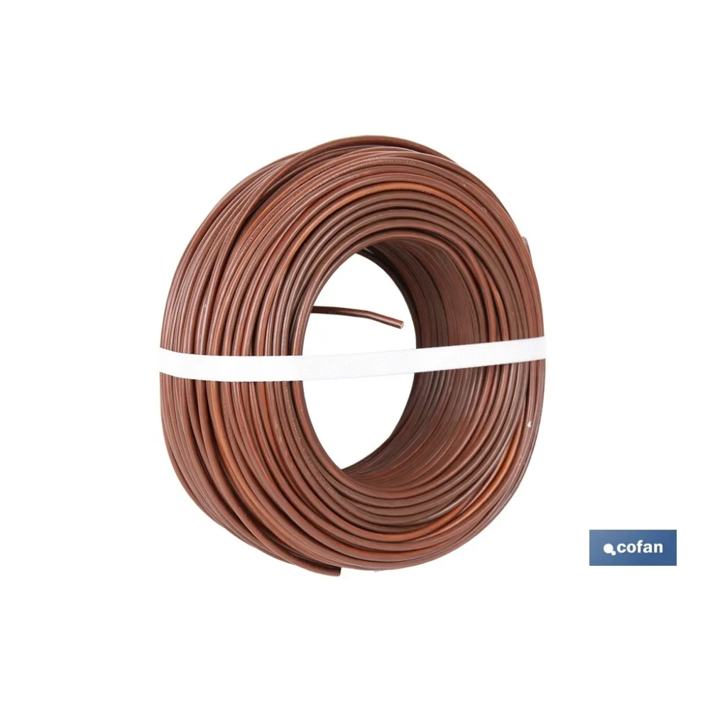 Comprar ROLLO CABLE H07V-K 1X4MM2 MARRÓN (1 Cofan | almacendeferreteriacor.es