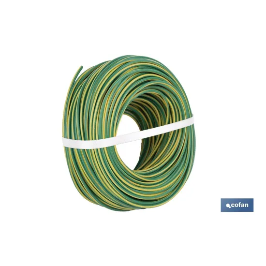 Comprar ROLLO CABLE H07V-K 1X4MM2 AMAR/VERD Cofan | almacendeferreteriacor.es