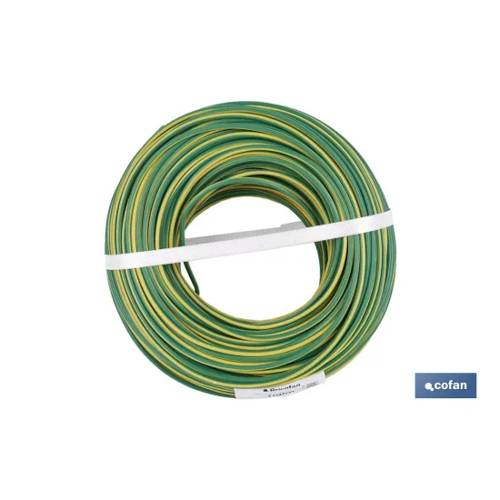 Comprar ROLLO CABLE H07V-K 1X4MM2 AMAR/VERD Cofan | almacendeferreteriacor.es