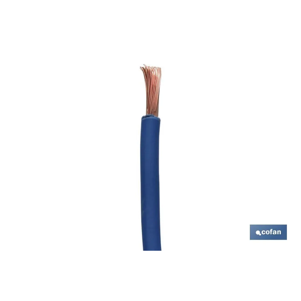 Comprar ROLLO CABLE H07V-K 1X6MM2 AZUL (100 Cofan | almacendeferreteriacor.es