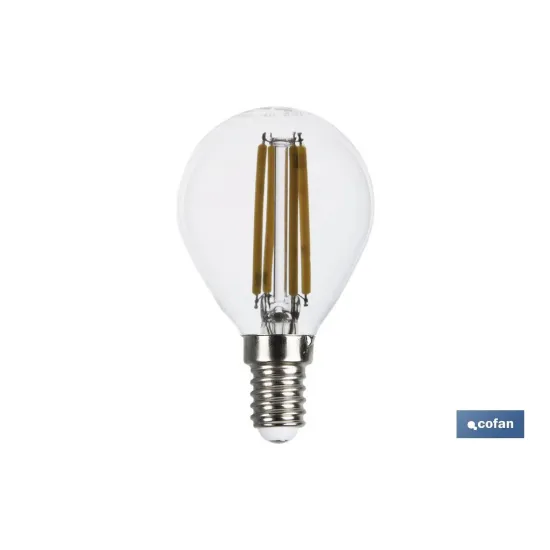 Comprar BOMBILLA LED ESFERICA FILAMENTO E14 Cofan | almacendeferreteriacor.es