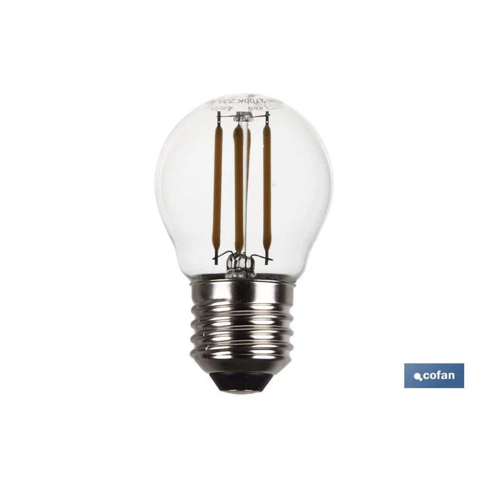Comprar BOMBILLA LED ESFERICA FILAMENTO E27 Cofan | almacendeferreteriacor.es